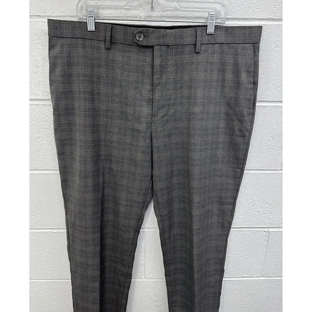 Banana Republic Tailored‎ Fit Glen Plaid Dress Suit Trouser / Men's 38x32